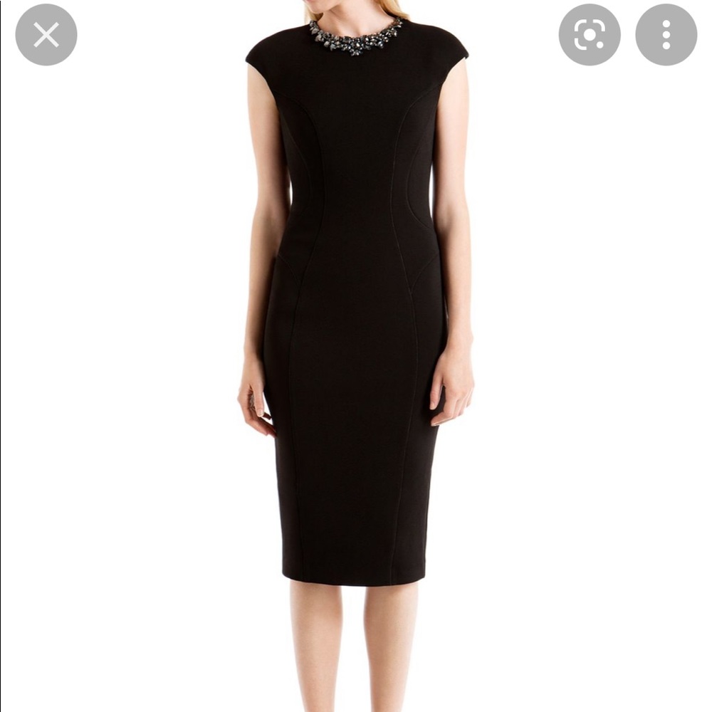 Ted Baker London Dardee Jeweled Black Sheath Dress